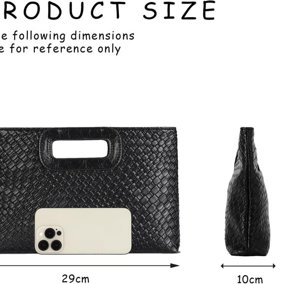 Compact Faux Leather Clutch Purse for Women - Fashion-Forward Evening Accessory - Picture 3 of 8